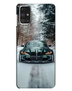 Чехол для Samsung Galaxy M31s с картинкой «BMW в зимнем лесу» Чехол для Samsung Galaxy M31s с картинкой «BMW в зимнем лесу»