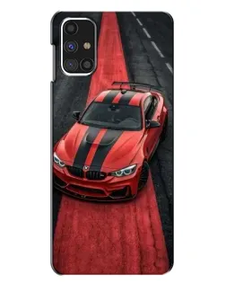 Чехол для Samsung Galaxy M31s с картинкой «BMW на красной дорожке» Чехол для Samsung Galaxy M31s с картинкой «BMW на красной дорожке»