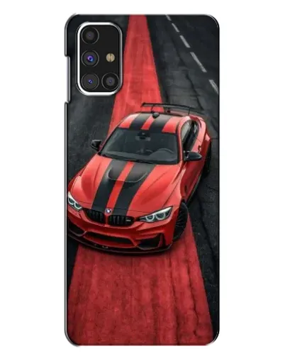 Чехол для Samsung Galaxy M31s с картинкой «BMW на красной дорожке» Чехол для Samsung Galaxy M31s с картинкой «BMW на красной дорожке»