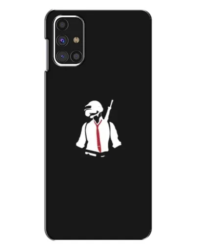 Чехол для Samsung Galaxy M31s с картинкой «PUBG — силуэт воина» Чехол для Samsung Galaxy M31s с картинкой «PUBG — силуэт воина»