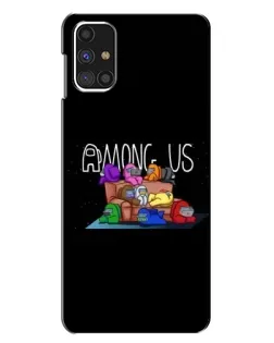 Чехол для Samsung Galaxy M31s с картинкой «Логотип Among Us»