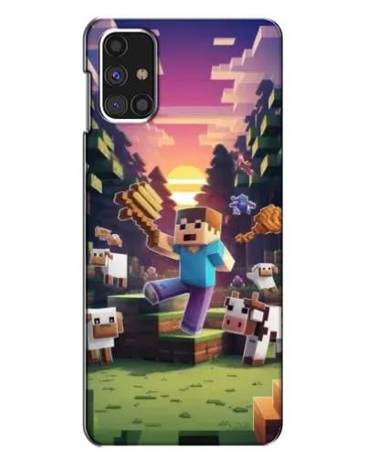 Чехол для Samsung Galaxy M31s с картинкой «Стив на ферме» Чехол для Samsung Galaxy M31s с картинкой «Стив на ферме»