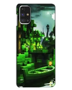 Чехол для Samsung Galaxy M31s с картинкой «Minecraft лесной пейзаж»