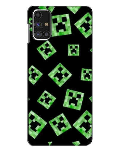 Чехол для Samsung Galaxy M31s с картинкой «Паттерн с криперами» Чехол для Samsung Galaxy M31s с картинкой «Паттерн с криперами»