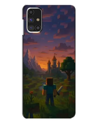 Чехол для Samsung Galaxy M31s с картинкой «Стив у башни» Чехол для Samsung Galaxy M31s с картинкой «Стив у башни»
