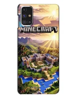 Чехол для Samsung Galaxy M31s с картинкой «Minecraft панорама»