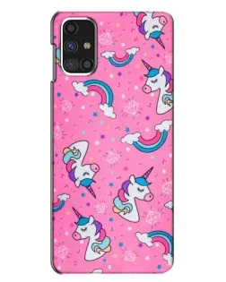 Чехол для Samsung Galaxy M31s с картинкой «Unicorn паттерн розовый» Чехол для Samsung Galaxy M31s с картинкой «Unicorn паттерн розовый»