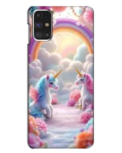 Чехол для Samsung Galaxy M31s с картинкой «Радуга и единороги» Чехол для Samsung Galaxy M31s с картинкой «Радуга и единороги»
