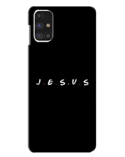 Чехол для Samsung Galaxy M31s с картинкой «Точки веры J.E.S.U.S.»