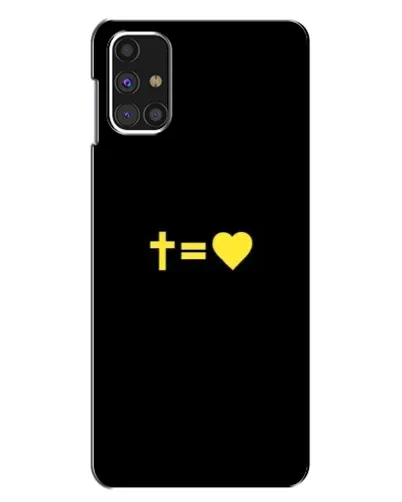 Чехол для Samsung Galaxy M31s с картинкой «Сердце и Крест» Чехол для Samsung Galaxy M31s с картинкой «Сердце и Крест»