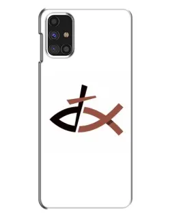 Чехол для Samsung Galaxy M31s с картинкой «Рыба и крест»