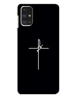 Чехол для Samsung Galaxy M31s с картинкой «Тонкий крест»