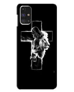 Чехол для Samsung Galaxy M31s с картинкой «Сияющий крест Jesus»