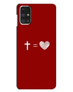 Чехол для Samsung Galaxy M31s с картинкой «Уравнение любви»