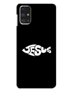 Чехол для Samsung Galaxy M31s с картинкой «Рыба Jesus»