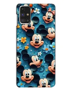Чехол для Samsung Galaxy M31s с картинкой «Паттерн Микки и Минни»