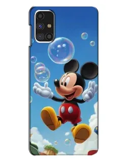 Чехол для Samsung Galaxy M31s с картинкой «Mickey и мыльные пузыри»