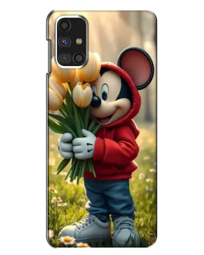 Чехол для Samsung Galaxy M31s с картинкой «Микки с тюльпанами» Чехол для Samsung Galaxy M31s с картинкой «Микки с тюльпанами»