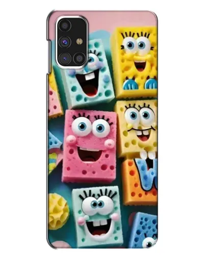 Чехол для Samsung Galaxy M31s с картинкой «Цветные губки»