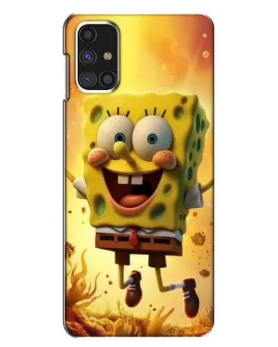 Чехол для Samsung Galaxy M31s с картинкой «Губка Боб прыгает»