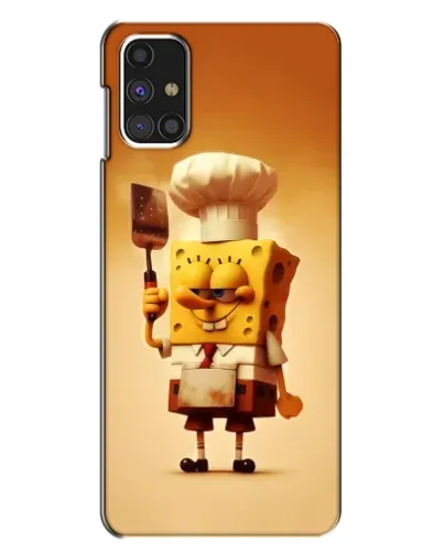 Чехол для Samsung Galaxy M31s с картинкой «Губка Боб повар»