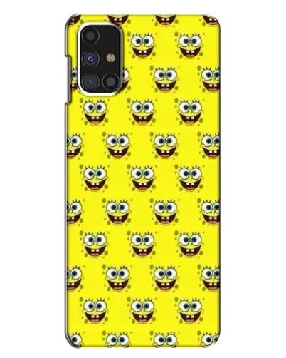 Чехол для Samsung Galaxy M31s с картинкой «Паттерн Губка Боб»