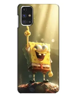 Чехол для Samsung Galaxy M31s с картинкой «Сияющий Спанч Боб»