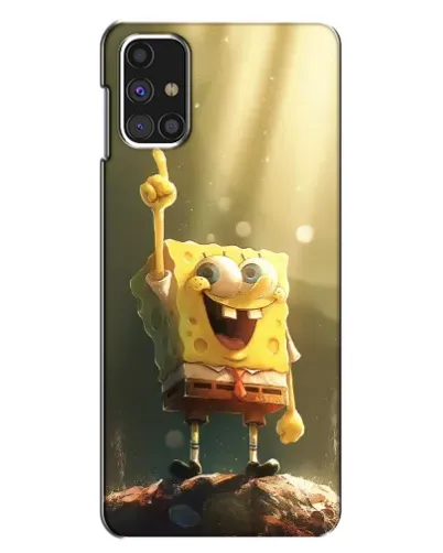 Чехол для Samsung Galaxy M31s с картинкой «Сияющий Спанч Боб»