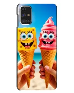 Чехол для Samsung Galaxy M31s с картинкой «Спанч Боб мороженое»