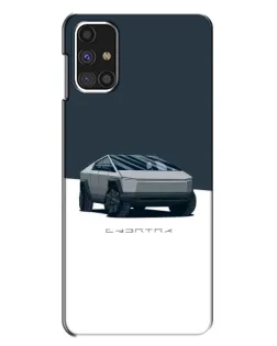 Чехол для Samsung Galaxy M31s с картинкой «Серебристый Cybertruck Tesla» Чехол для Samsung Galaxy M31s с картинкой «Серебристый Cybertruck Tesla»