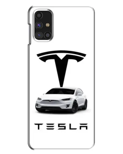 Чехол для Samsung Galaxy M31s с картинкой «Tesla White Style»