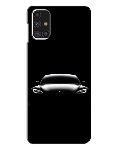Чехол для Samsung Galaxy M31s с картинкой «Фары Tesla Night»