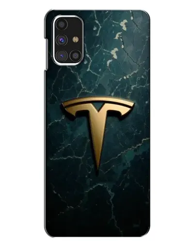 Чехол для Samsung Galaxy M31s с картинкой «Мраморная Tesla Gold»