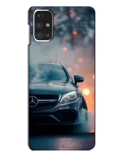 Чехол для Samsung Galaxy M31s с картинкой «Mercedes — ночной город»