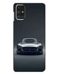 Чехол для Samsung Galaxy M31s с картинкой «Mercedes на черном»