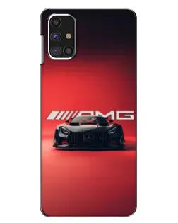 Чехол для Samsung Galaxy M31s с картинкой «Mercedes AMG — красная линия»