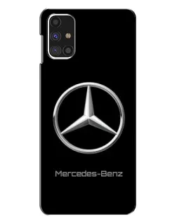Чехол для Samsung Galaxy M31s с картинкой «Mercedes Silver Logo»
