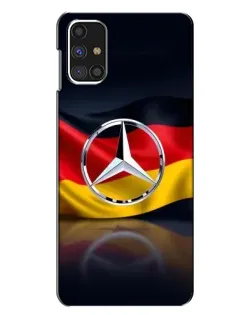 Чехол для Samsung Galaxy M31s с картинкой «Mercedes — флаг Германии»
