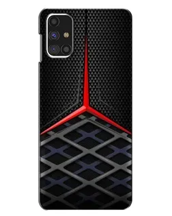 Чехол для Samsung Galaxy M31s с картинкой «Mercedes Carbon Grid»