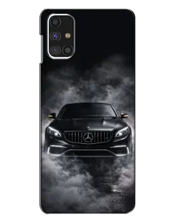 Чехол для Samsung Galaxy M31s с картинкой «Mercedes в дыму»