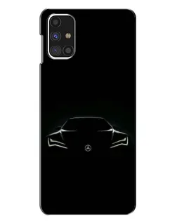 Чехол для Samsung Galaxy M31s с картинкой «Mercedes — силуэт авто» Чехол для Samsung Galaxy M31s с картинкой «Mercedes — силуэт авто»