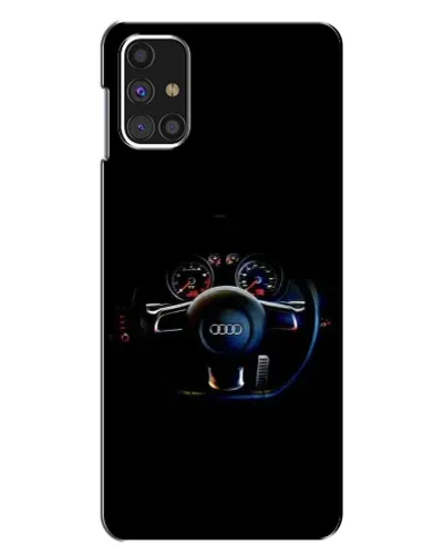 Чехол для Samsung Galaxy M31s с картинкой «Салон Audi — руль»