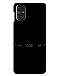 Чехол для Samsung Galaxy M31s с картинкой «Audi — световой подпись»
