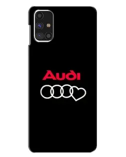 Чехол для Samsung Galaxy M31s с картинкой «Логотип Audi Heart»
