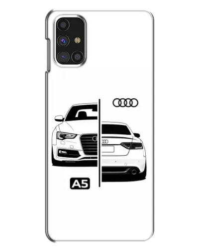 Чехол для Samsung Galaxy M31s с картинкой «Audi — контрастный дизайн»