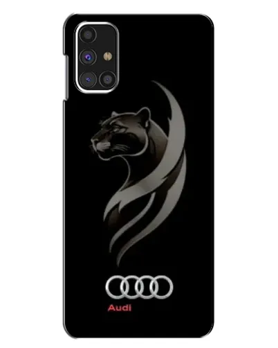 Чехол для Samsung Galaxy M31s с картинкой «Графика — пантера и Audi»