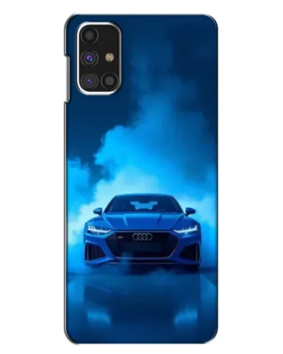 Чехол для Samsung Galaxy M31s с картинкой «Audi — голубая энергия»