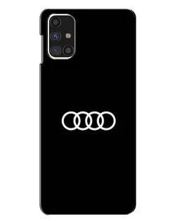 Чехол для Samsung Galaxy M31s с картинкой «Audi White Logo»