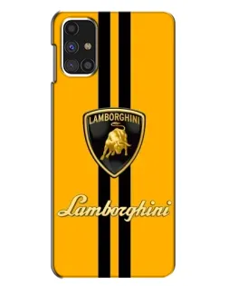 Чехол для Samsung Galaxy M31s с картинкой «Lamborghini Stripe желтый»