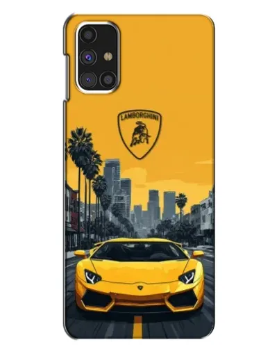 Чехол для Samsung Galaxy M31s с картинкой «Желтый Lamborghini город» Чехол для Samsung Galaxy M31s с картинкой «Желтый Lamborghini город»